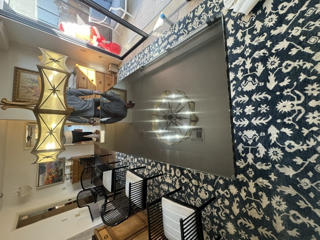 Commercial glass door with hardware